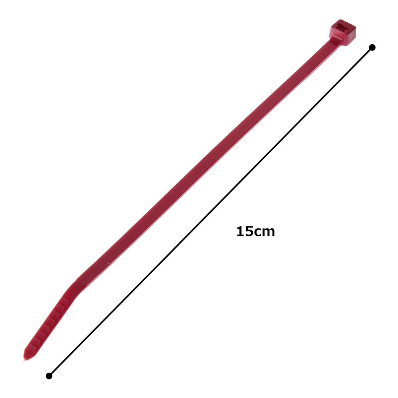 パンドウイット ナイロン結束バンド 赤 幅4.8mm 長さ188mm 100本入り PLT2S-C2