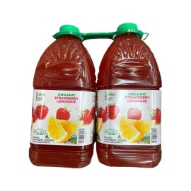 Grown Right Organic Strawberry Lemonade, 96 Fluid Ounce (Pack of 2)