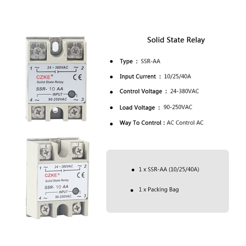 MURVE Solid State Relay SSR 10AA 25AA 40AA AC Control