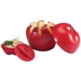 Hutzler Snack Attack Apple & Dip To-Go Set, Red