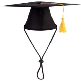 Pet Graduation Caps Dog and Cats Graduation Hats with Yellow Tasselt for Graduation Holiday Party Pet Costume Accessory