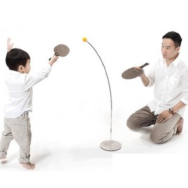 Table Tennis Trainer with Ball & Racket for Self-Practice Single Table Tennis Trainer Plastic Racket 3ea