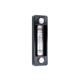 Lenz Fluid Level Gauge with Thermometer, 5 in Bolt Hole, 200 F (93.33 C) Max