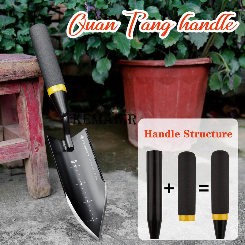 Kemaier Garden Tool Set - Featuring a Heavy-Duty Stainless Steel