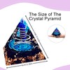 Saefheled Saefheled Crystal Column Orgonite Crystal Pyramid,Positive Energy Obsidian Lapis