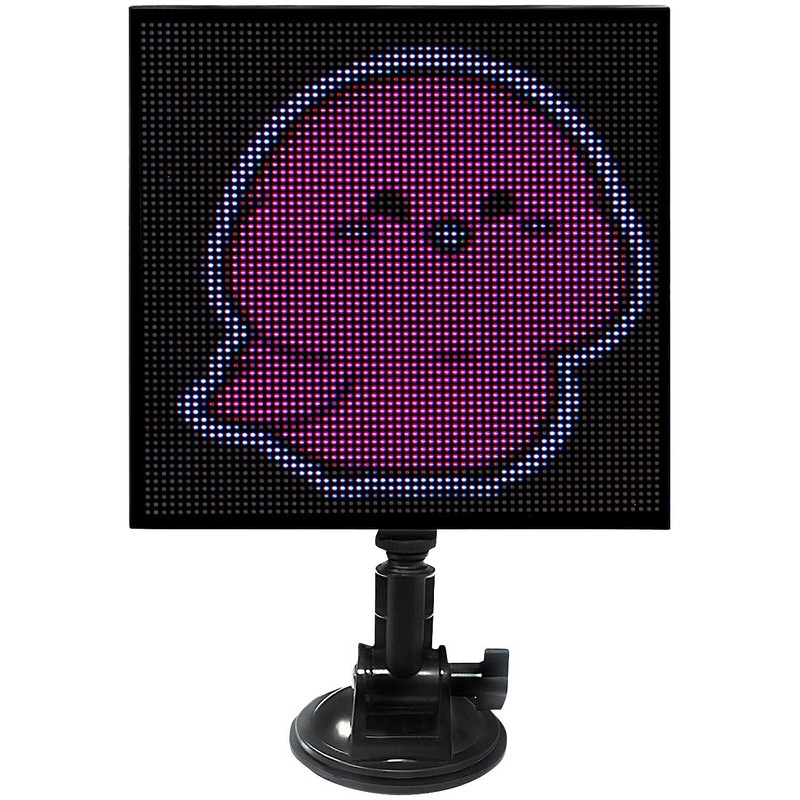 Luminea LED Display Board: Programmable LED Picture Frame with 64