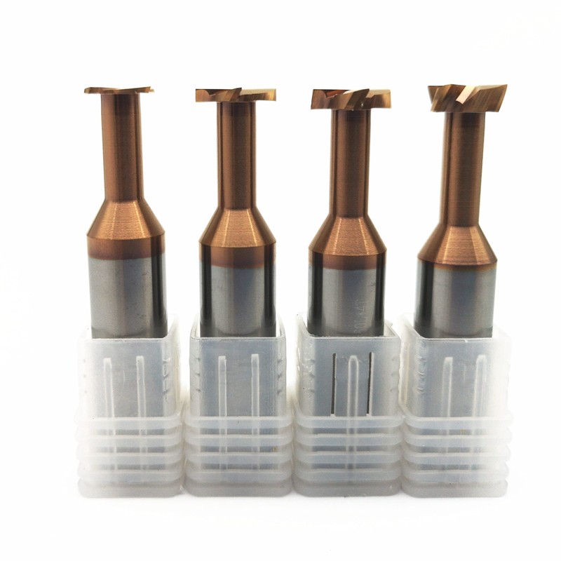 KLOT AlTiN Coated T Slot Keyseat Milling Cutter Solid Carbide