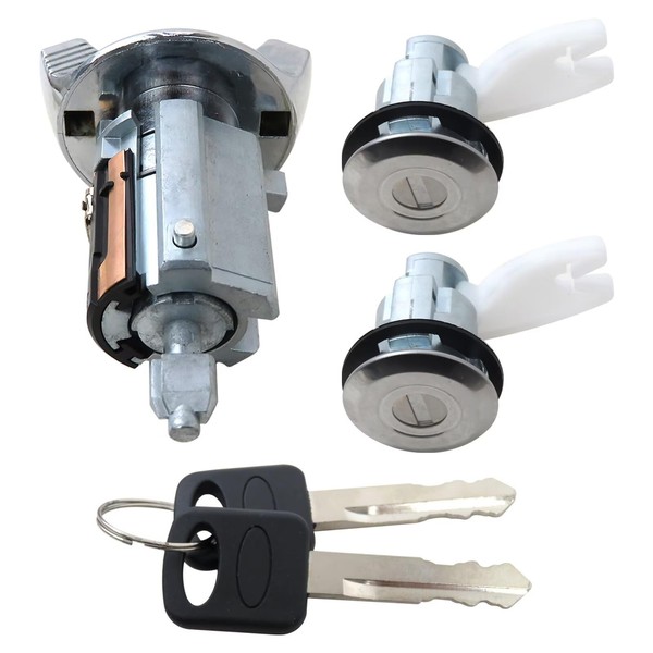 Vicue Updated Ignition & Door Lock Cylinder Fit for Ford