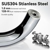 TOGU SUS304 Stainless Steel 6 "Shower Door Handle 18" Towel