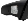 TRQ Passenger Side Power Mirror Smooth Black with Puddle Light