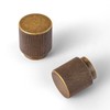 Goo-Ki 6 Pack Knurled Antique Brass Cabinet Knobs Vintage Bronze
