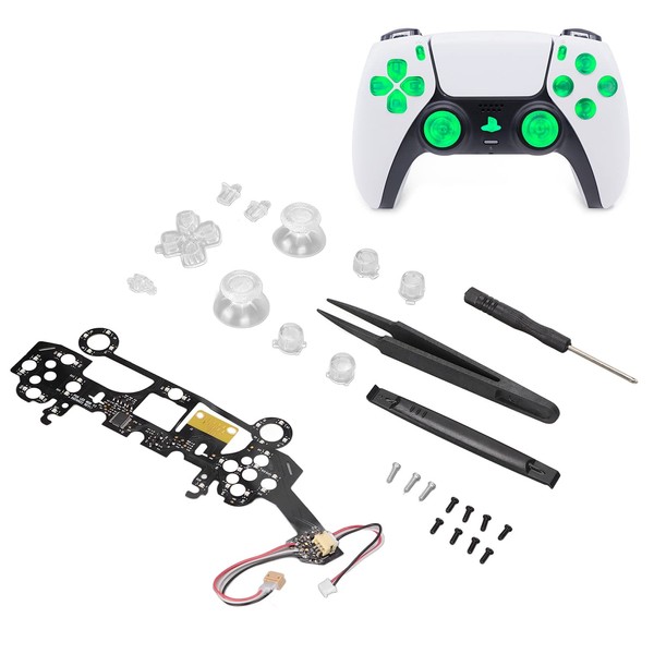 Multi-Colors Luminated D-pad Thumbstick Trigger Home Face Buttons DIY Kit,