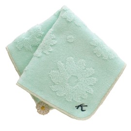 Kitamura 000208-0003-01 Flower Pattern Towel Handkerchief Women's (Navy/100% Cotton) Handkerchief Towel, Hand Towel, Handkerchief, Present, Gift