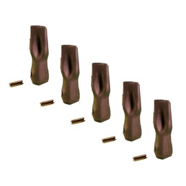 Backhoe Bucket Tooth 195-7206 - Long Tip, fits CAT DRS200 Series Bucket Adapters/Shanks. (5)