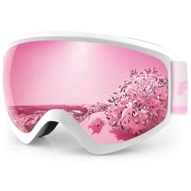 Findway Kids Ski Goggles,Skiing Goggles for Snowboard Jet Snow-for Boys Girls Childrens Junior Childs Teen-Age 3 4 5 6 7 8 9 10 11 12 13 14 15 16 Years-OTG Over Glasses Anti Fog,100% UV Protection