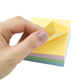 D.RECT 9457 Notepad Replacement Paper for Note Box 85 x 85 x 40 mm Assorted Pastel Colours