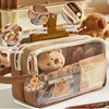 Yamobi Capybara Pencil Case, Capybara Stationery Set with Large Capacity,