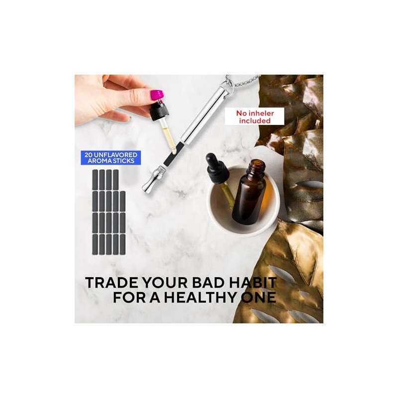 Breathing Necklace Refills - Habit Control Unscented Cores Set -