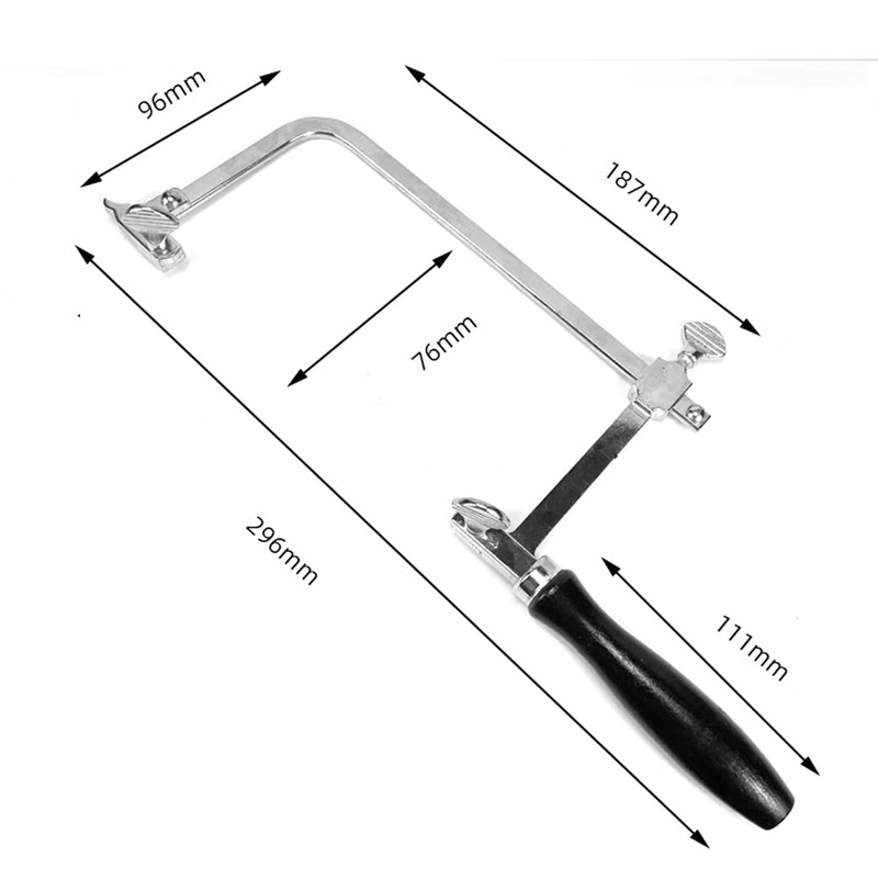 OTOOLWORLD Adjustable Hand Bow Saw, Curved Saw blade, Small Saw,