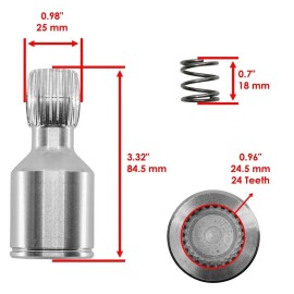 Caltric Rear Mid Drive Coupler for Arctic Cat Wildcat 1000 2012-2015/ 1000 LTD 2013-2014