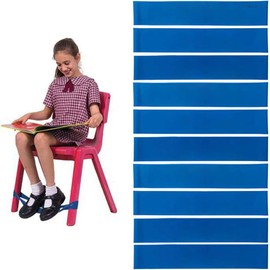 10 PCS Chair Bands for Kids with Fidgety Feet Thick Natural Latex Stretch Chair Fidget Bands Stretch Foot Bands ADHD ADD SPD Autism Sensory Needs Chair Bands for Kids (Blue)