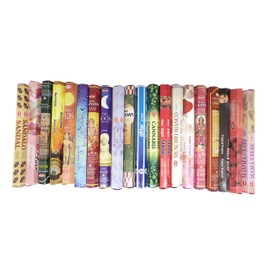 Palmart Stick Incense, Indian Incense, Hexagonal Incense, 20 Box Set HI-MIX2