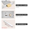 PATIKIL Round Recessed Door Lock, Stainless Steel 304 Hidden Recessed
