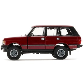 DCD Land Rover Range Rover Classic LSE RHD (Right Hand Drive) Red with Sunroof with Extra Wheels 1/64 Diecast Model Car by BM Cr