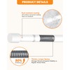 PadPure Spring Loaded Tension Rods 24-36 Inch, Adjustable Pressure Expandable