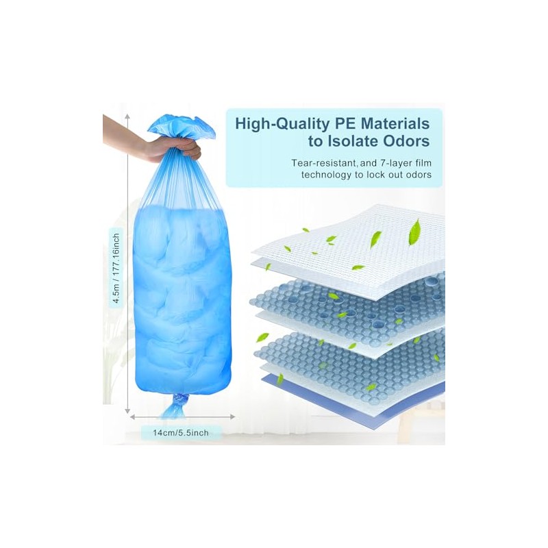 20 Pack Nappy Bin Refills 4.5 m with Strong Odour