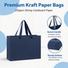 MULIANBOX Navy Blue Gift Bag 3 Pack, 15.9×5.9×12inch Extra Large