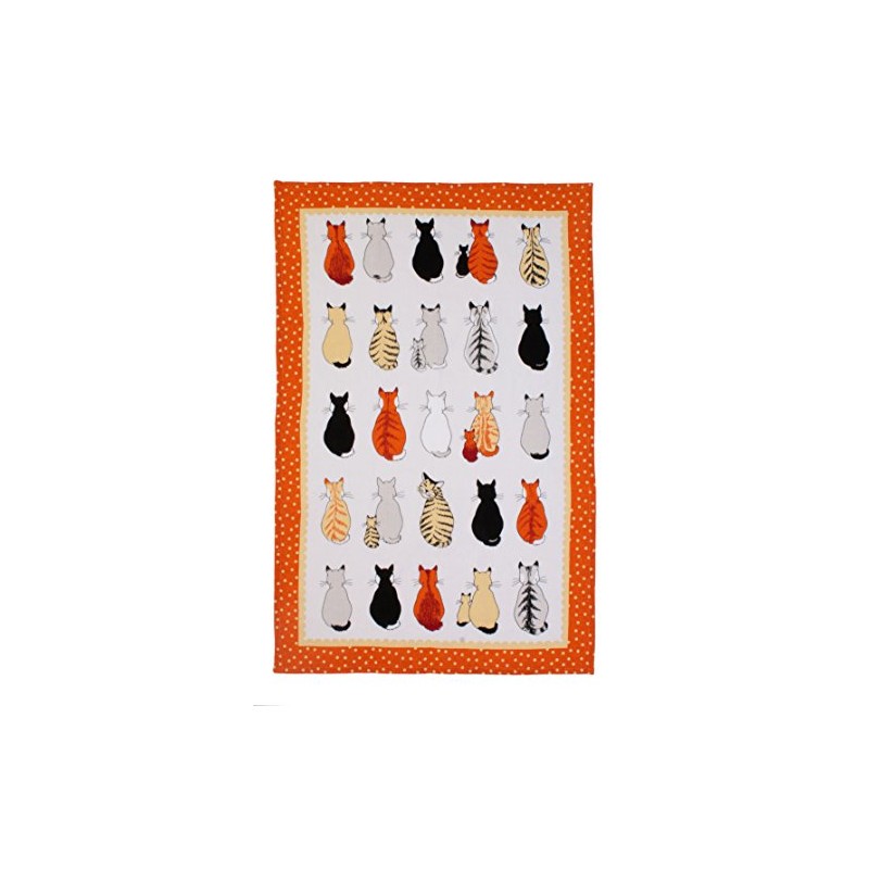 Ulster Weavers Cats In Waiting Linen Tea Towel