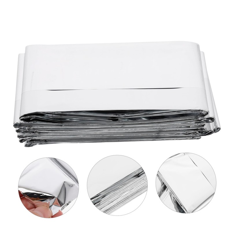 Gatuida 1pc Double Sided Foil Rescuing Blanket Thermal Insulation Emergency