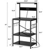 SUPERJARE Kitchen Bakers Rack with Power Outlet, Coffee Bar Table