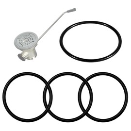 Plunger O-Ring Gasket Compatible with T&S Brass 010389-45, Twist Waste Drain Valve Stopper O-Ring for 3-Tier Sink Drains, O-Rings Prevents Leaks and Keeps Kitchen Sink Running Smoothly - 4 pcs