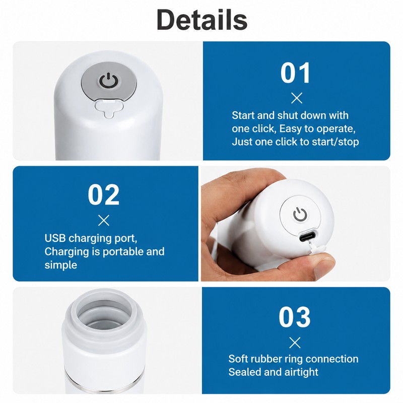 Mini Electric Vacuum Sealer Pump for Food Storage – 50–60KPa