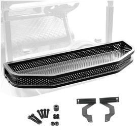 10L0L Golf Cart EZGO RXV Front Cargo Basket, Clay Outer Utility with Mounting Brakets for Gas & Electric Golf Carts, Heavy-Duty Steel Drop Mesh Storage Rack