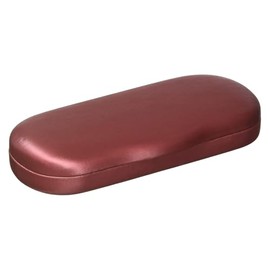 テーシーケース メガネケース おしゃれ レザー調 ハード ケース アルミニウム PVC エンジ MA-200B-4