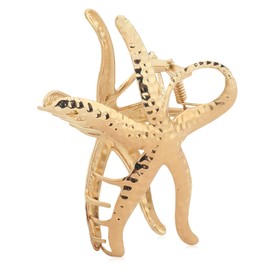 Starfish Hair Claw Clips, Gold Mermaid Hair Accessories for Women Girls, Metal Y2K Style Hair Clips for Summer Holiday, Beach Party 1Pcs