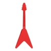 Red Miniature Electric Guitar Replica Wooden Mini Musical Instrument Model