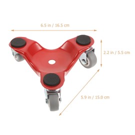DOITOOL Steel Tri-Dolly, 3 Wheel Mover's Dolly for Moving Furniture, Appliances, Cabinet, Table, Piano, 200 KG Load Capacity, Heavy Furniture Moving Rollers Leg Dolly