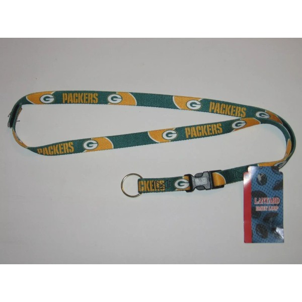 Hunter MFG Green Bay Packers Lanyard Keychain w/ 'Hook &