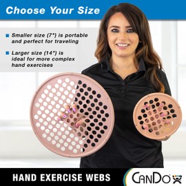 CanDo Power-Web - Hand Grip Trainer, Hand strengthener, diameter 17 cm, beige (very very light)