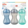 Nuby - Taza de 3 piezas de fácil agarre sin