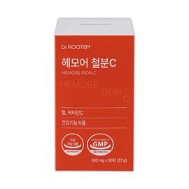 Dr. Rootem Hemor iron non-heme iron supplement 90 tablets 1 unit / 닥터루템 헤모어 철분 비헴철 철분제 90정 1개
