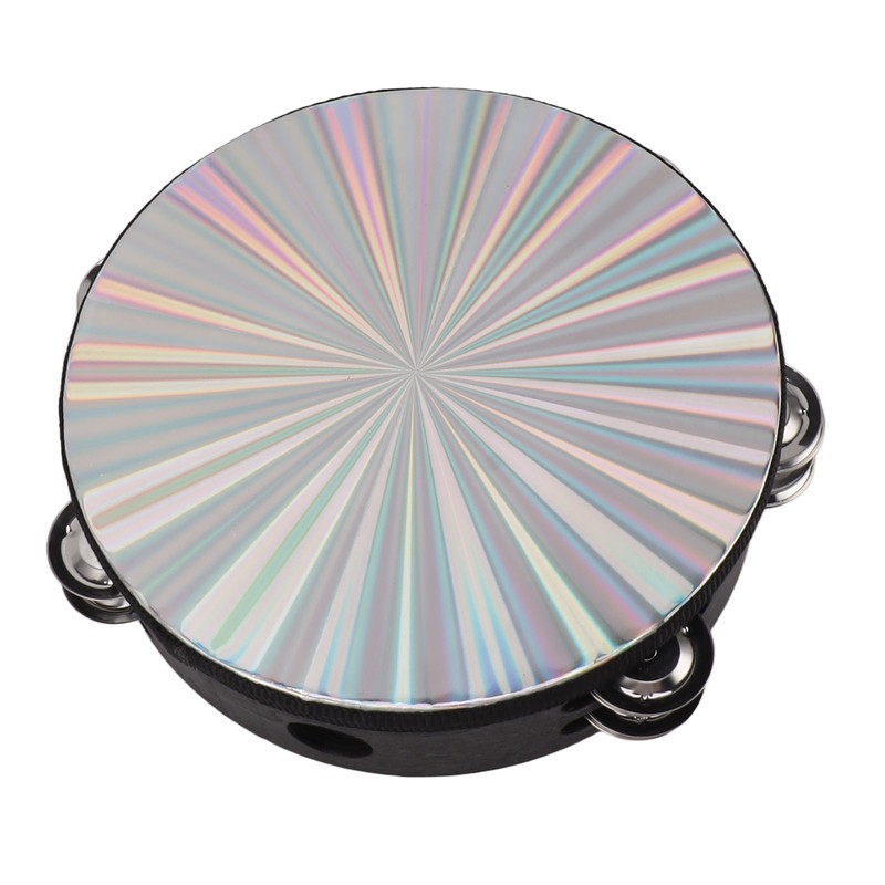 Tambourine Double Row Jingles Drum Metal Bell Handheld Drum Kids