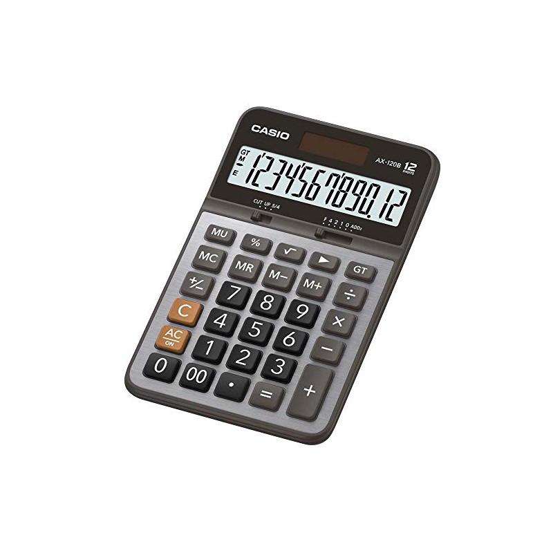 Casio ax-120b Office Calculator Desktop Calculator Calculator – (Grey, Tilting