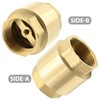 DUZFOREI Brass in-Line Spring Check Valve DN32 1-1/4" Female Thread,