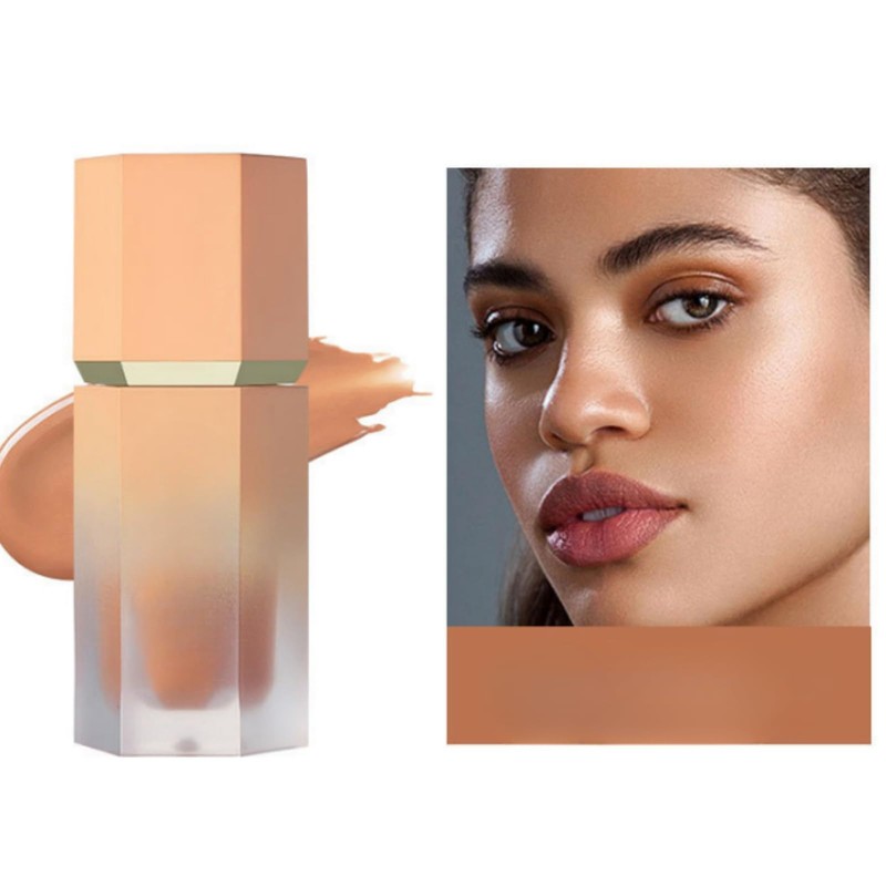 3-Piece Natural & Long-Lasting Makeup Set: Liquid Contour, Highlighter &