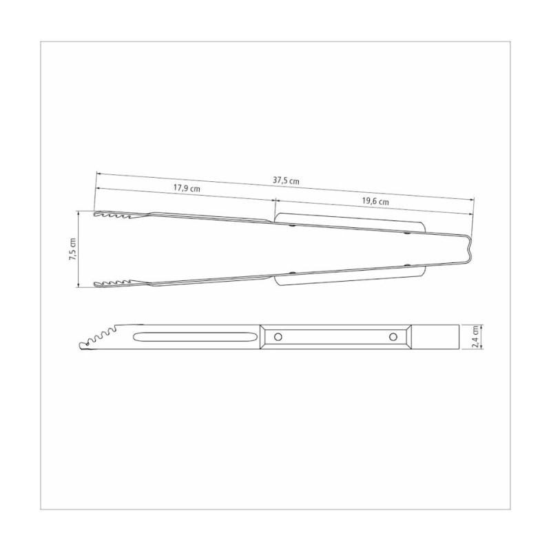 Tramontina 29810/142 Meat Tongs - Natural Wood, Multi Colour, 5.20x8x44.80